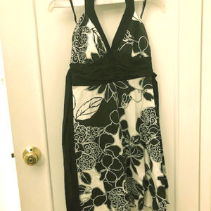 Black and white summer dress